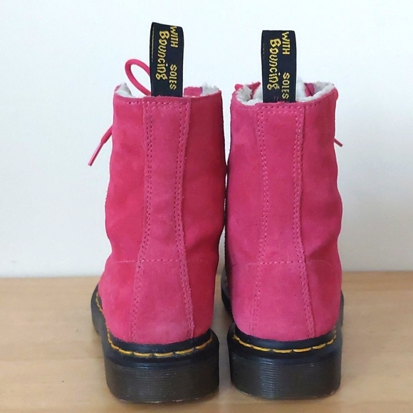 Dr. Martens Serena pink suede leather boots - Picture 4 of 16